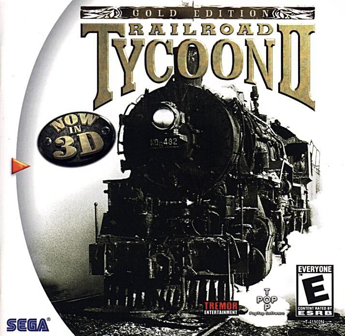 Railroad Tycoon II box art for Sega Dreamcast